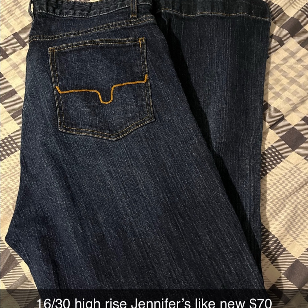 Kimes Ranch Dark Blue Flare Jeans